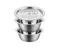📢📢50% OFF !! ⏰🥬 Slice, Grate & Julienne in Minutes! Multi-Function Stainless Steel Vegetable Prep Bowl for Easy Cooking